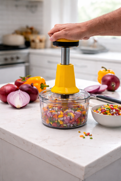 Quick & Easy Onion & Veg Push Chopper
