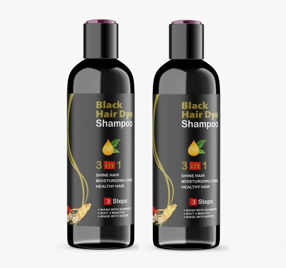 3-IN-1 BLACK HAIR DYE SHAMPOO (AYURVEDIC NO SIDE EFFECT)