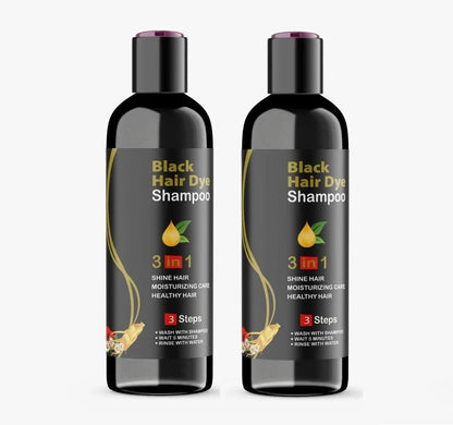 3-IN-1 BLACK HAIR DYE SHAMPOO (AYURVEDIC NO SIDE EFFECT)