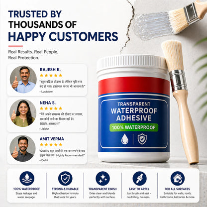 💧Buy 1 Get 1 FREE – Transparent Waterproof Glue + Free Brush!🔥