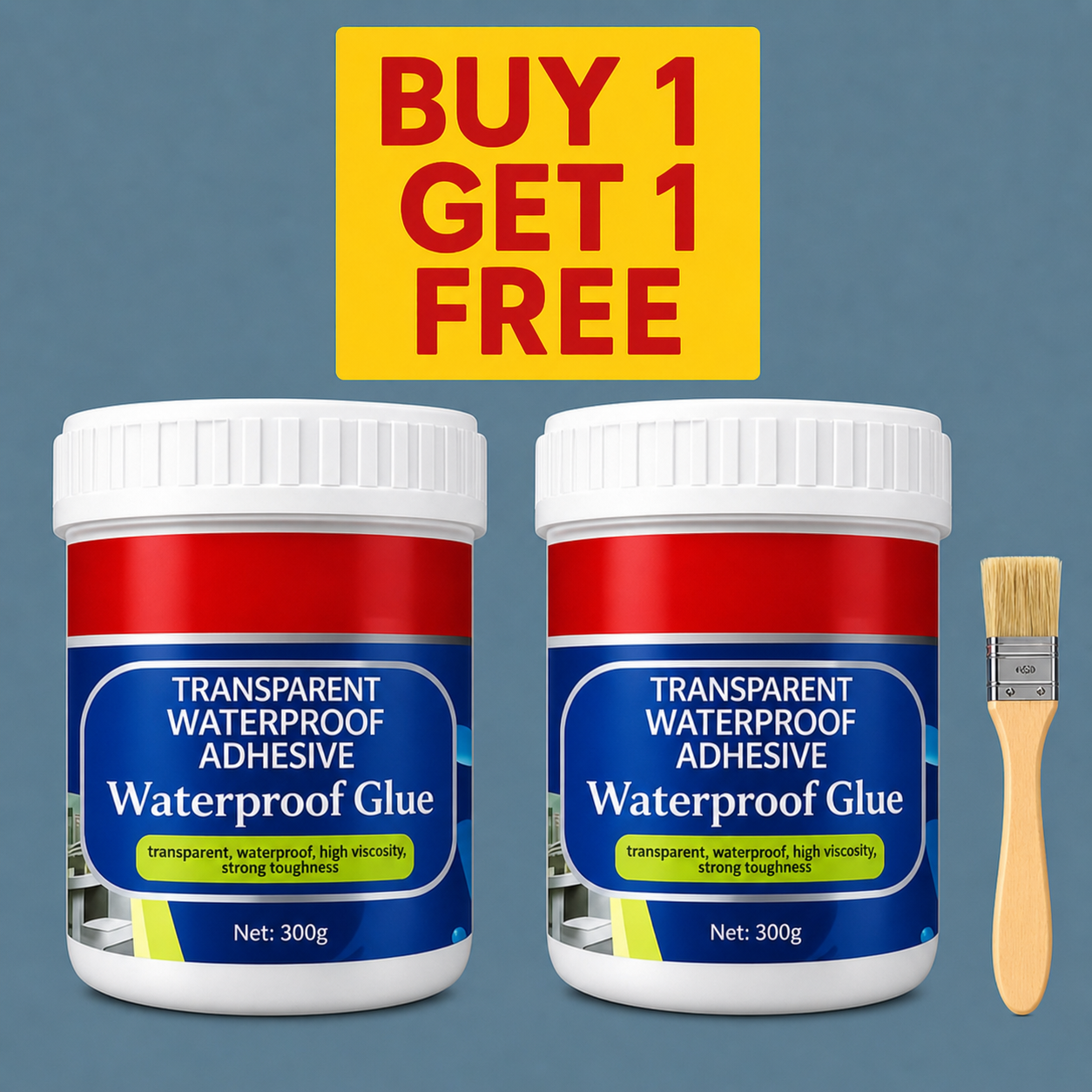 💧Buy 1 Get 1 FREE – Transparent Waterproof Glue + Free Brush!🔥